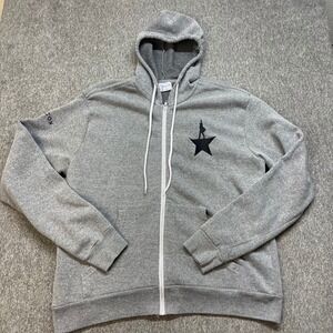 Hamilton Musical Official Zip Up Hoodie Gray Mens XL Creative Goods Broadway